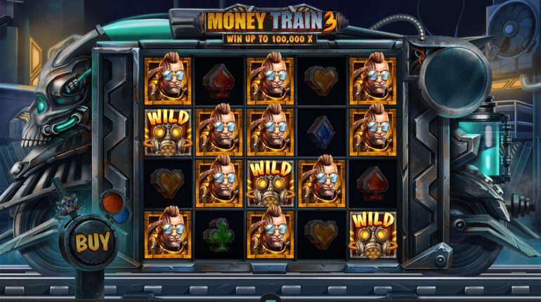 Money Train 3 เกมสล็อต ออนไลน์ ได้เงินจริง ลุ้นรับสูงถึง 100,000x กับ HappyLuke