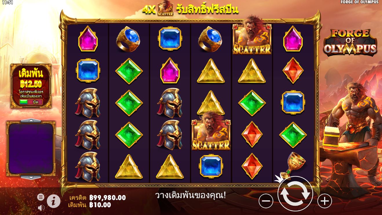 ชัยชนะของผู้เล่นชาวไทย: คว้าเงินรางวัล 2,275,460 บาท ใน เว็บสล็อต Forge of Olympus ที่ HappyLuke!